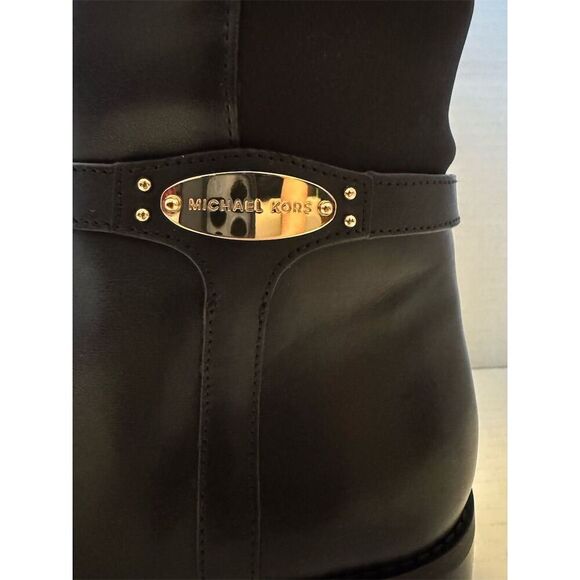 Michael Kors Women's Finley Black Riding Boots Size 9M Knee High - Picture 5 of 9